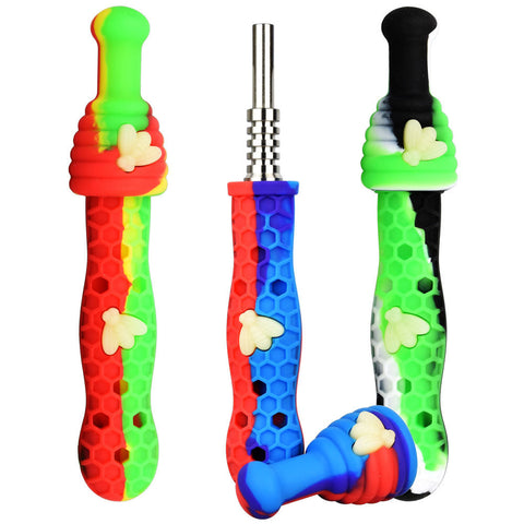 Silicone UV Honeybee Vapor Straw w/ Cap | Ziggy's Miami