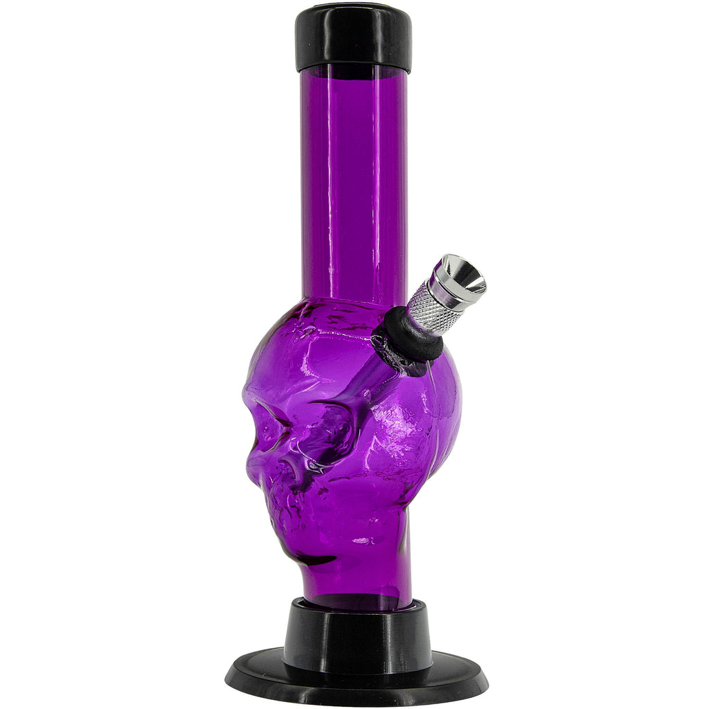 Mini Alien Head Acrylic Bong - 6" Tall