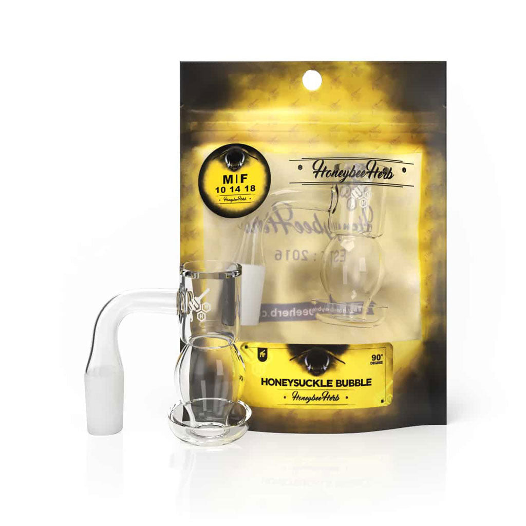 Honeysuckle Bubble Quartz Banger - 90° Degree | YL